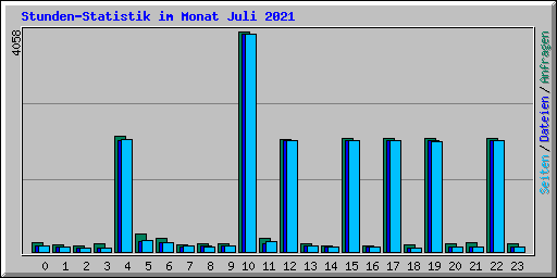 Stunden-Statistik im Monat Juli 2021