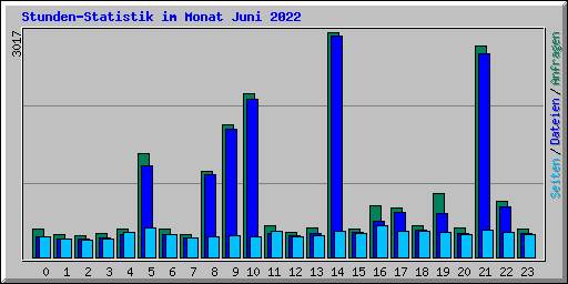 Stunden-Statistik im Monat Juni 2022